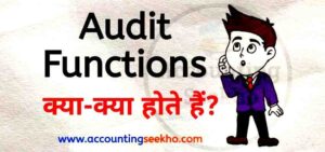 functions of audit in hindi by Accounting Seekho