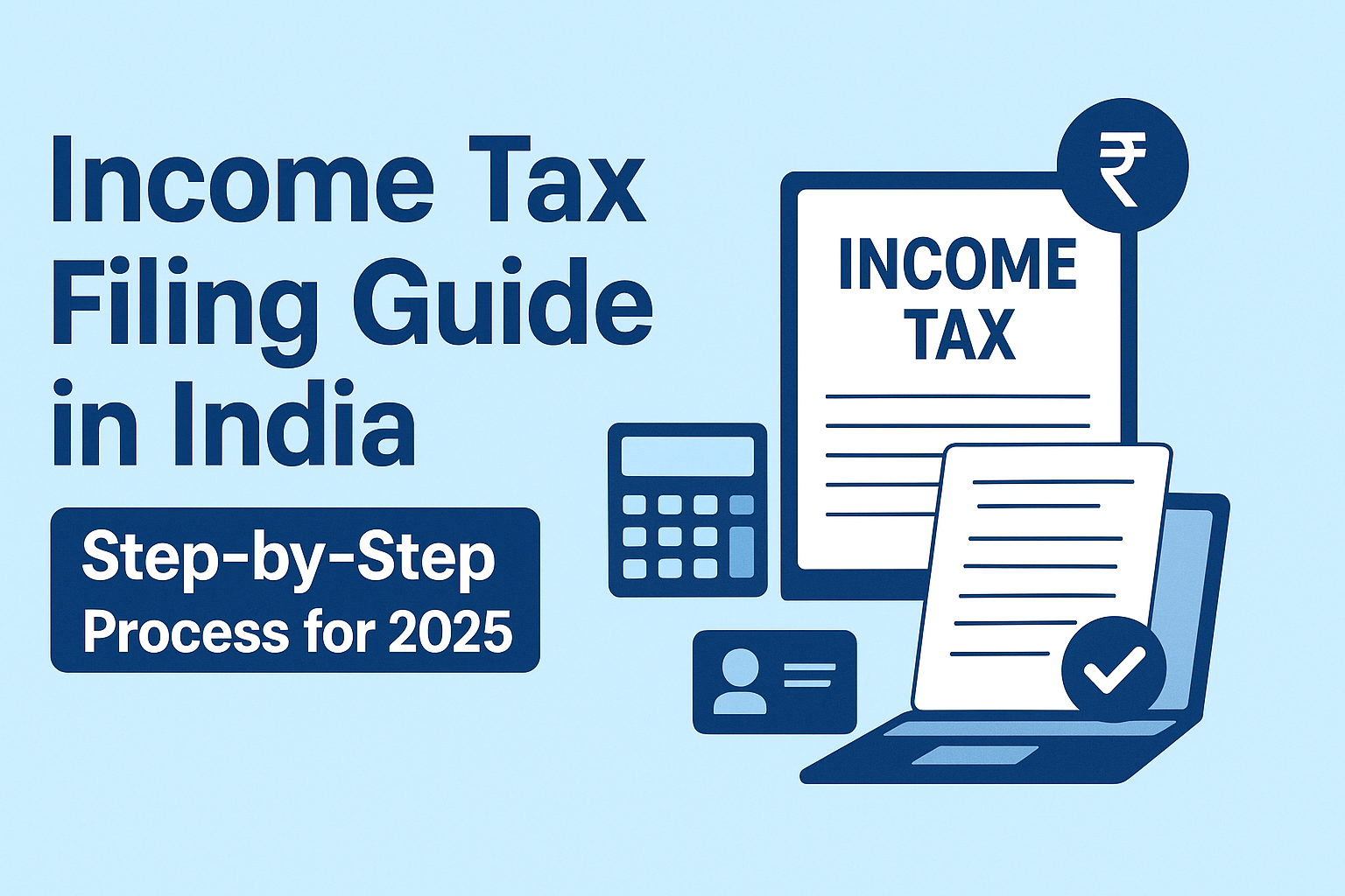 Income Tax Filing Guide in India 2025 – Step-by-Step Process for Beginners